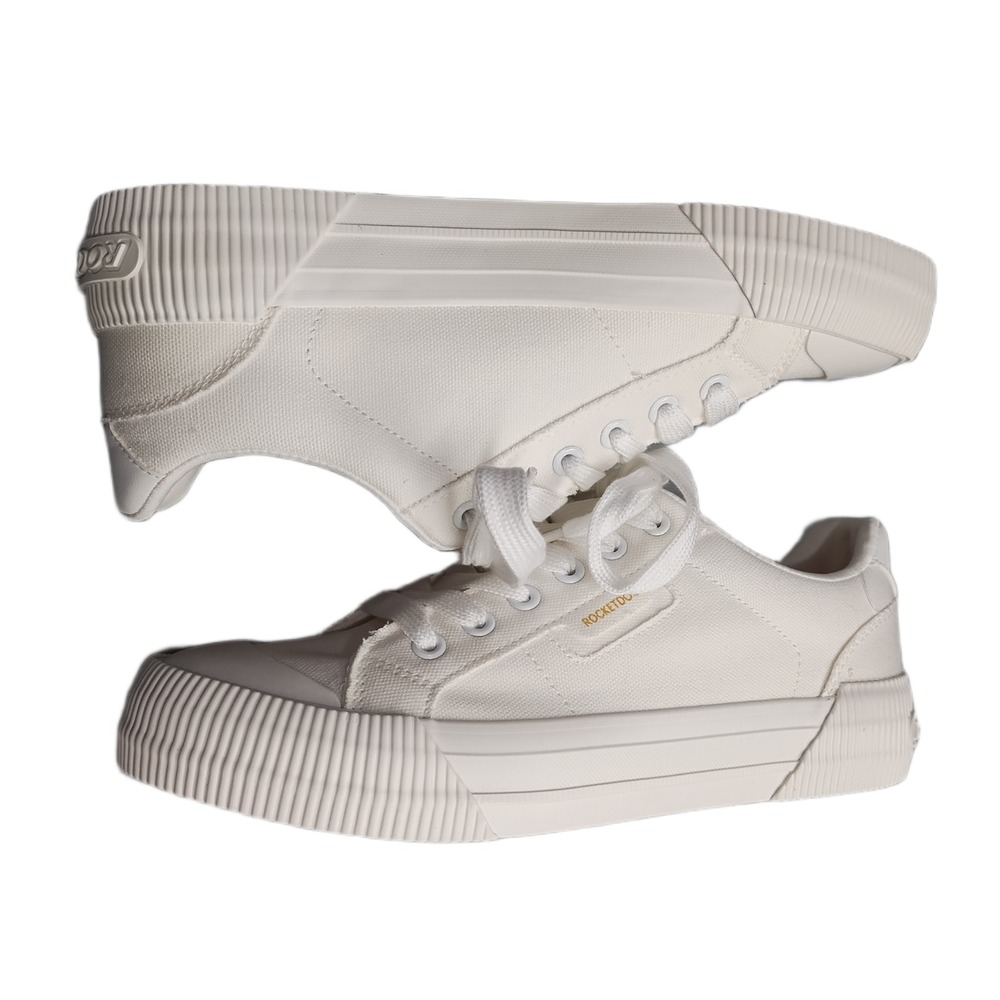 Rocket Dog Cheery Platform Sneakers Womens US 8.5 White Athletic Low Top Lace Up
